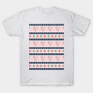 Christmas Candy stripes T-Shirt